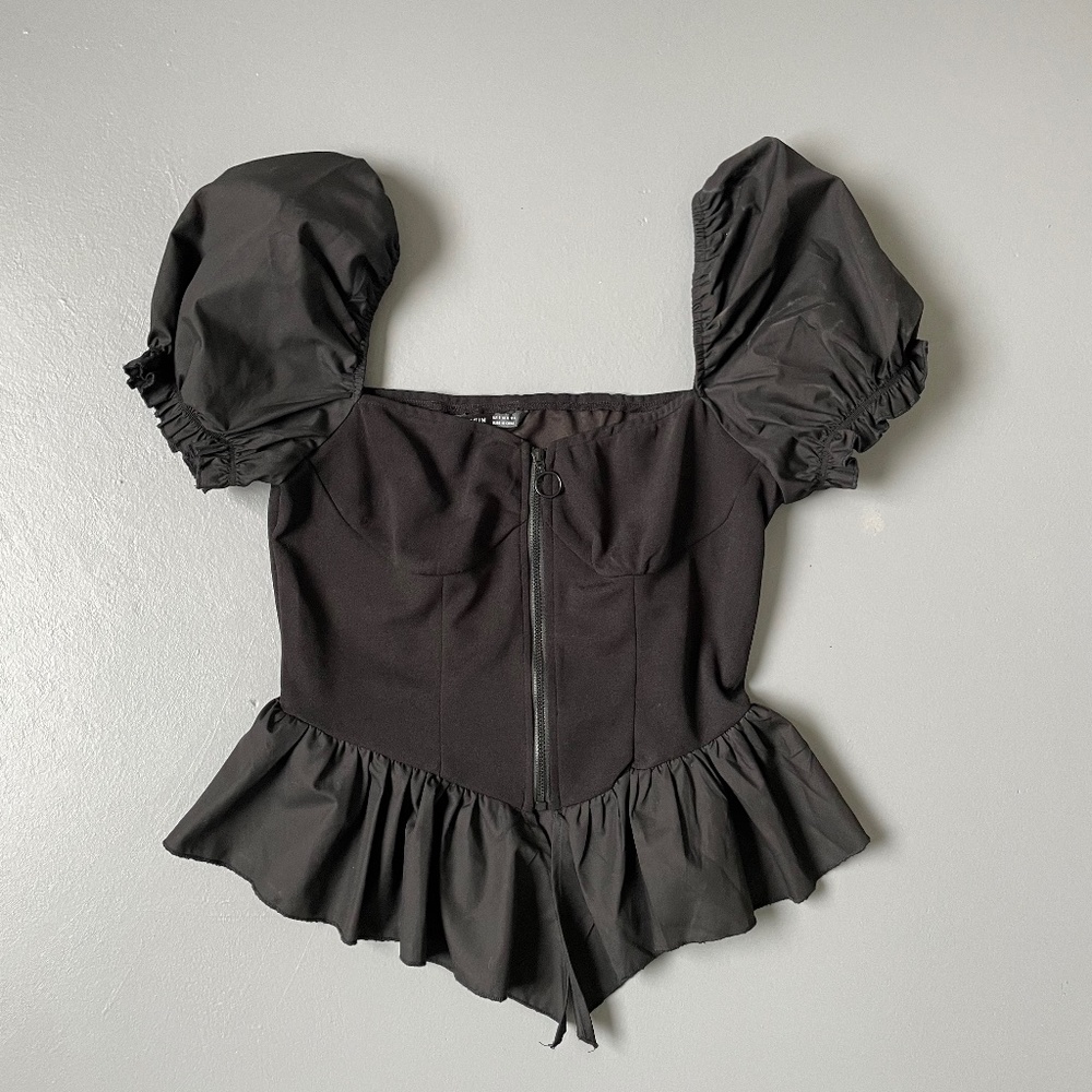 Crop top flowy corset